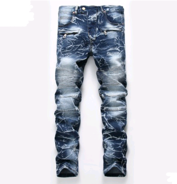 Pantalones Jeans Rectos Hombre Estilo Retro Locomotora - Image 11