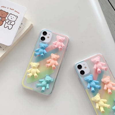 Funda para iPhone Diseño Osito Macaron - Protección y Estilo - Image 4