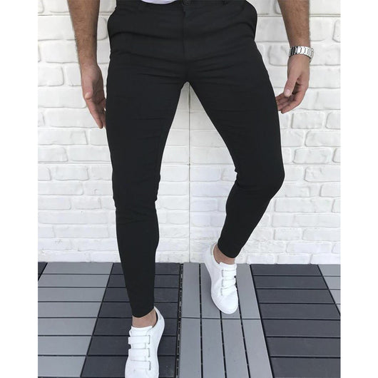 Pantalones Casuales de Color Liso - Image 9