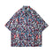 Camisa Floral Manga Corta Hombre Oversize Hip Hop Street