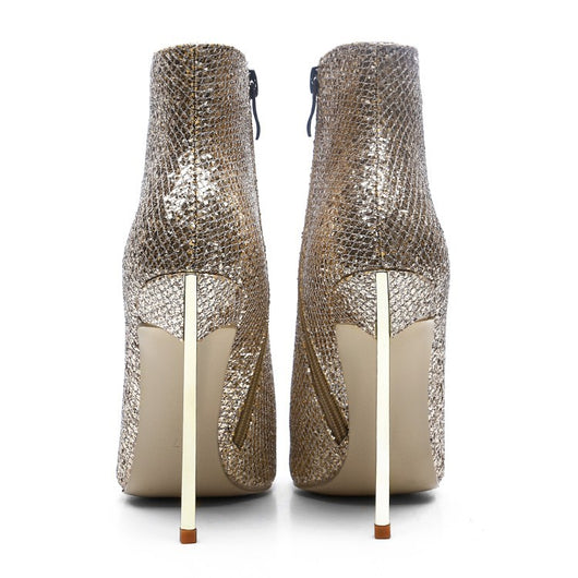 Botas Stiletto Doradas para Mujer - Image 3