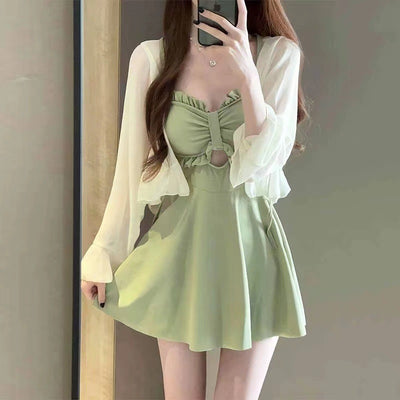 Traje de Baño Deportivo Manga Larga Reductor Silueta - Image 7