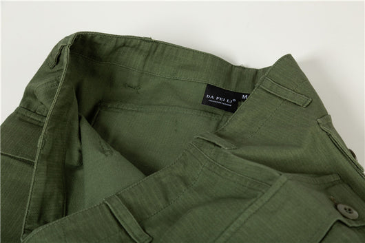 Pantalones Cortos Militares Retro con Múltiples Bolsillos - Image 13