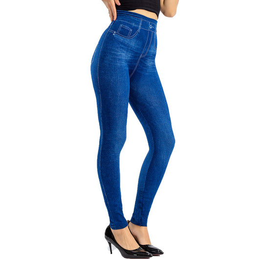 Leggins sin Costuras Estilo Denim con Efecto Levantador - Image 2