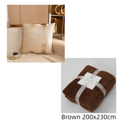 Funda de Almohada Jacquard Cuadrada para Sofá Diseño Minimalista - Image 10