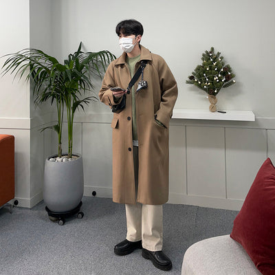 Abrigo Largo de Lana para Hombre - Otoño e Invierno - Image 11