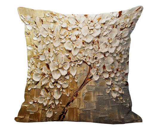 Funda de Almohada con Óleo Artístico en Algodón y Lino - Image 28