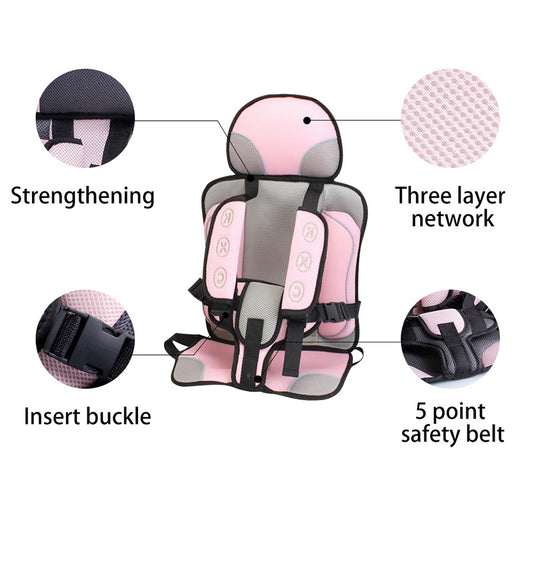 Asiento de Auto Portátil para Bebé con Instalación Fácil