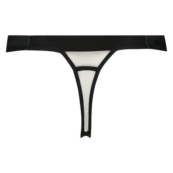 Braguita Tanga de Encaje Talle Bajo para Mujer