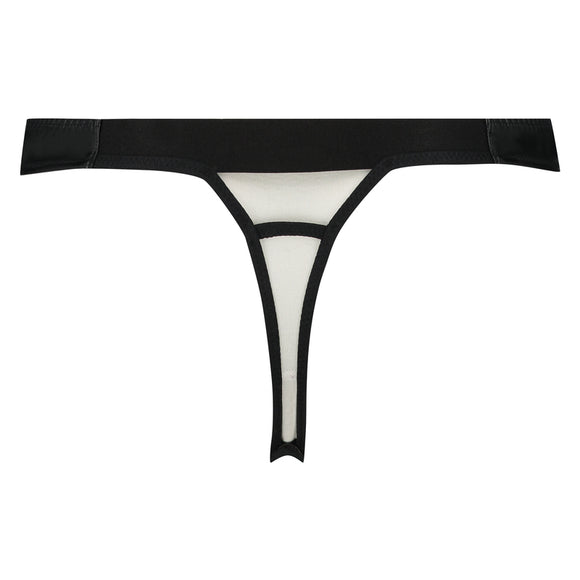 Braguita Tanga de Encaje Talle Bajo para Mujer