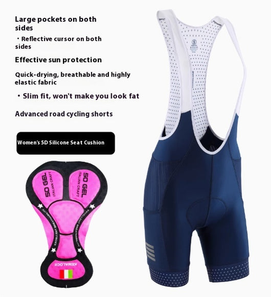 Pantalón Corto de Ciclismo con Cintura Alta y Bolsillos - Protección Solar Transpirable - Image 4