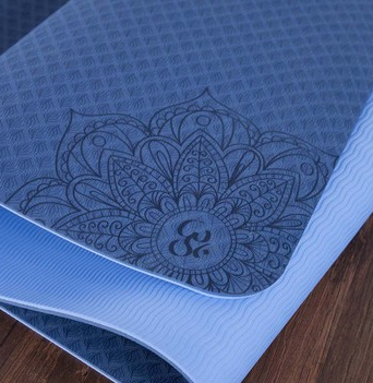 Tapete de Yoga TPE Bicolor Antideslizante