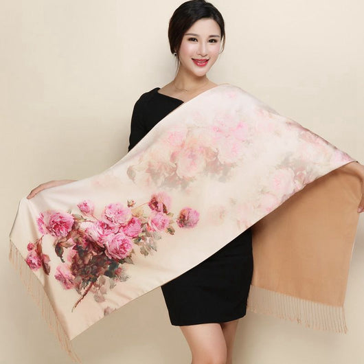 Pashmina de Seda Larga - Chal Elegante Versátil - Image 36
