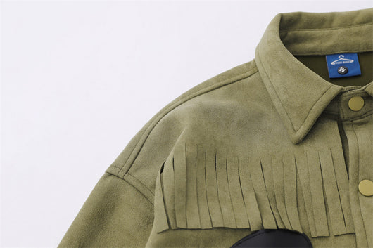 Chaqueta con Parches Bordados de Pistola - Manga Larga - Image 22