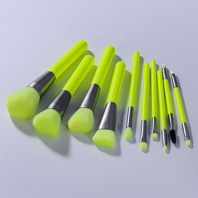 Set de 10 Brochas de Maquillaje Profesional Neón - Image 6