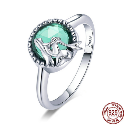 Aretes y Anillo Sirena en Plata 925 con Diamantes - Juego Elegante para Mujer - Image 3