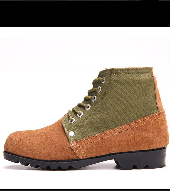 Zapatos de Seguridad Vintage para Trabajo - Protección Total del Dedo Gordo