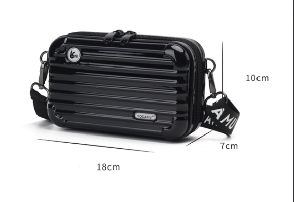 Bolsa de Mano Cuadrada Mini - Maletín Compacto de Viaje para Mujer