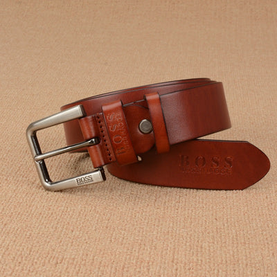 Cinturón de Cuero Genuino para Hombre con Hebilla de Pasador - Image 16