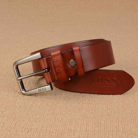 Cinturón de Cuero Genuino para Hombre con Hebilla de Pasador - Image 16