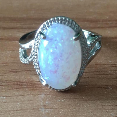 Anillo de Ópalo Elegante para Mujer - Joya de Moda Contemporánea