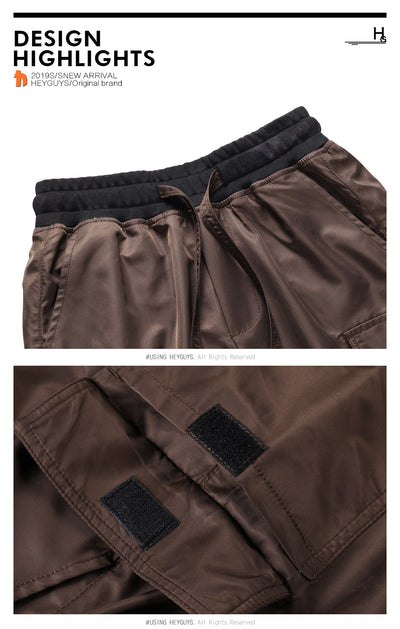 Pantalones Cargo Funcionales de Nylon - Estilo Casual Versátil - Image 8