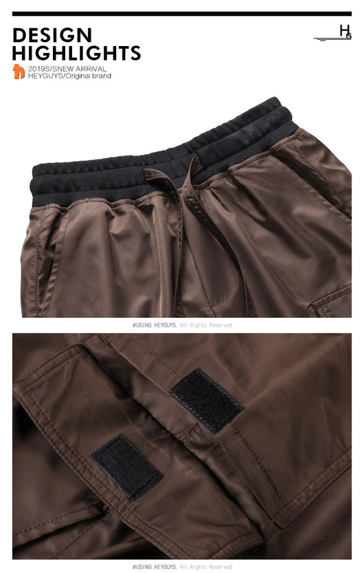 Pantalones Cargo Funcionales de Nylon - Estilo Casual Versátil - Image 8