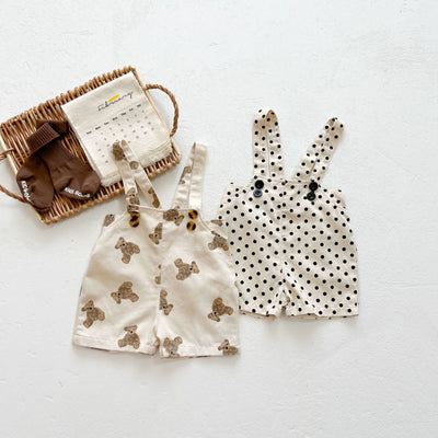 Conjunto de Enterizo Corto para Bebé con Babero Integrado - Image 2