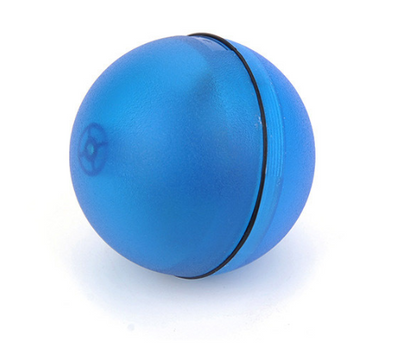 Pink pet electric toy LED rolling ball for cats, made of ABS plastic, with a black dividing line. - Image 9