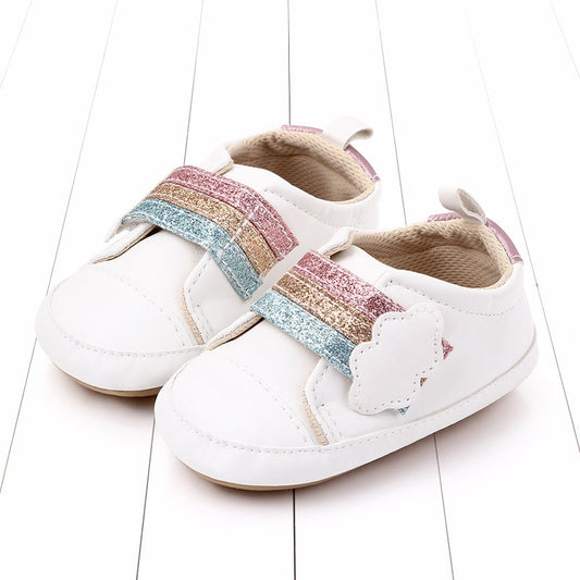 Zapatos infantiles con suela de goma para bebés y niños pequeños