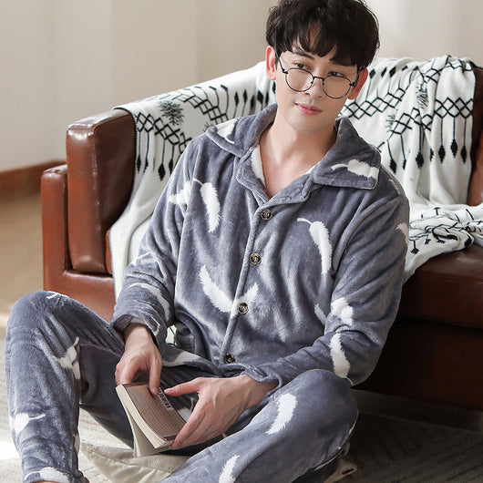 Pijama Térmico Grueso para Hombre - Franela Abrigadora - Image 18