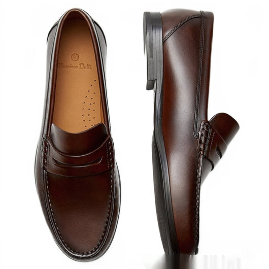 Mocasín Retro de Cuero Genuino para Hombre - Confección Artesanal Resistente - Image 2