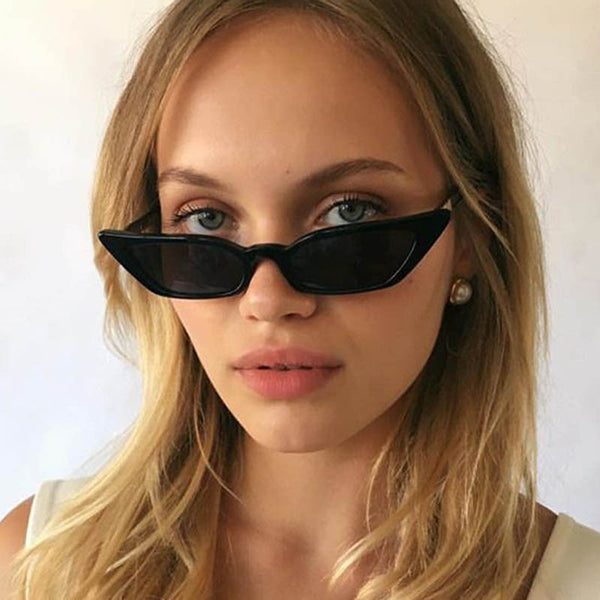 Gafas de Sol Cat Eye Narrow Candy Color para Mujer - Diseño Retro y Elegante