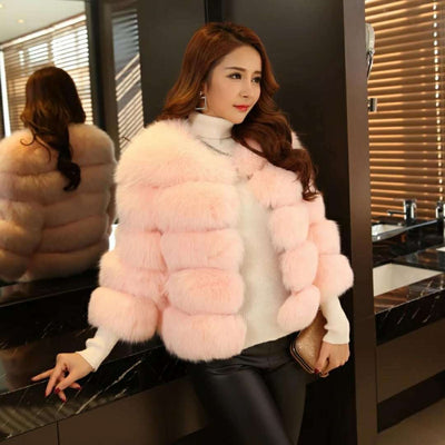 Abrigo de Piel Sintética para Mujer - Elegante y Abrigador para Invierno - Image 2