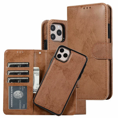 Funda de Cuero Retro con Cierre Magnético para Teléfono - Image 30