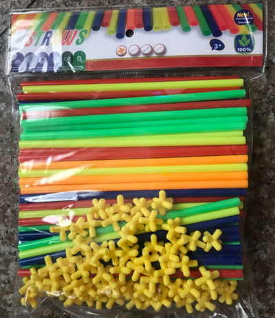Juego de Construcción con Conectores de Pajilla - Image 7