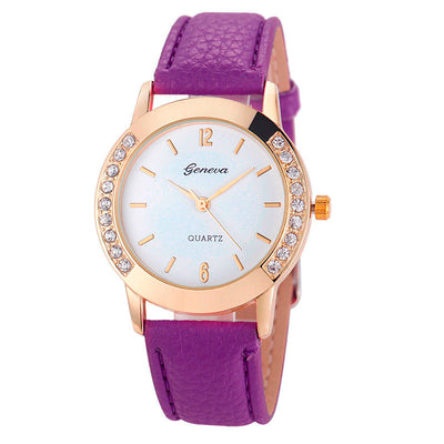 Reloj para Mujer con Diamantes Bilateral Estilo Casual Ginebra - Image 9