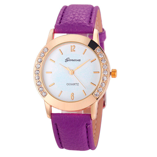 Reloj para Mujer con Diamantes Bilateral Estilo Casual Ginebra - Image 9