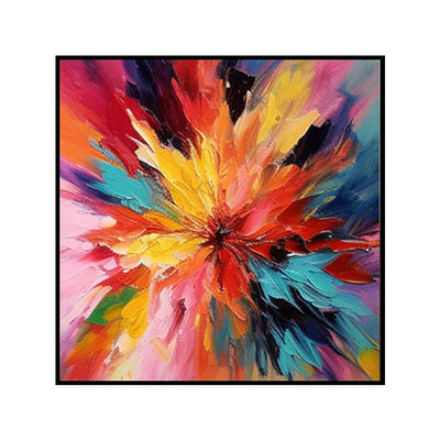 Pintura al Óleo Floral Abstracta Hecha a Mano con Espátula – Arte Moderno para Decoración - Image 5