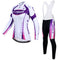 Conjunto de Jersey de Ciclismo Mujer Manga Larga Primavera-Otoño