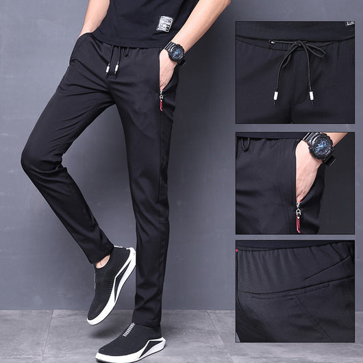 Pantalones Casuales de Seda de Hielo para Hombre - Image 23