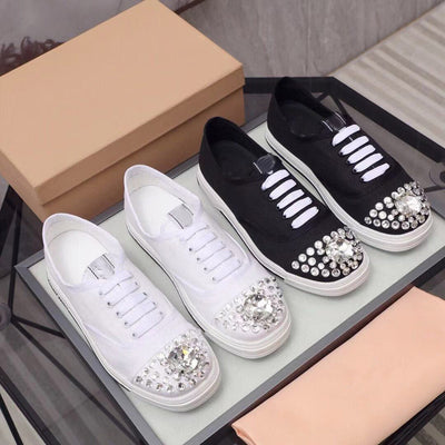 Tenis Blancos Casuales con Brillantes - Sneakers Bajos Modernos - Image 7