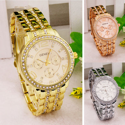 Reloj de Moda para Mujer con Diamantes y Movimiento de Cuarzo - Image 3