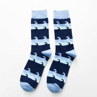 Calcetines Cortos Estampado Geometría Pollo Divertidos de Algodón - Image 13