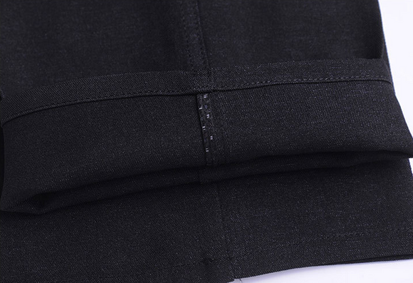 Pantalones casuales sin planchado para hombres de mediana edad