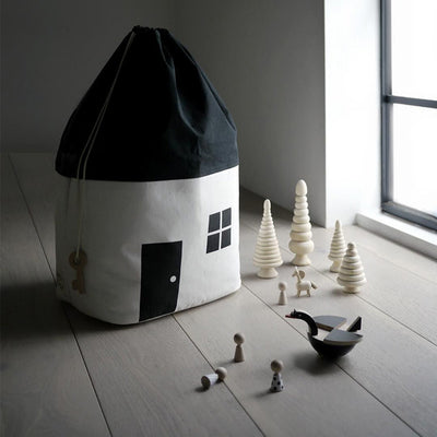 Bolsa Organizadora de Juguetes con Tapete de Juego Diseño Casa - Almacenamiento Grande para Habitación Infantil - Image 6
