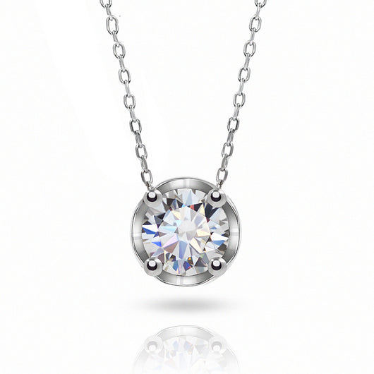 Collar de Moissanita 1.5 Quilates VVS1 - Brillo Diamante