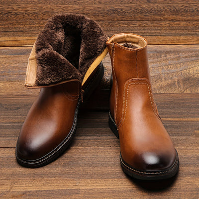 Botas de Vestir con Cierre y Detalles de Piel Sintética - Image 9