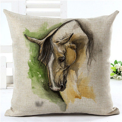 Funda de Almohada con Estampado de Caballos - Image 7
