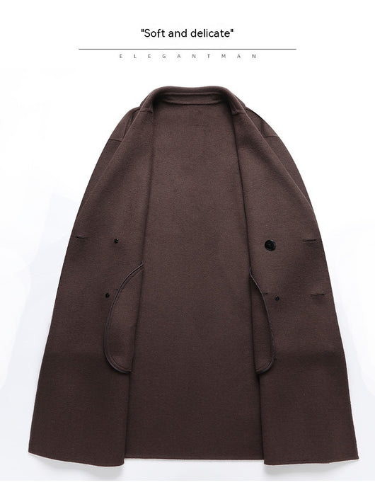 Abrigo de Lana Reversible Hombre - Corte Medio Cálido y Elegante - Image 7
